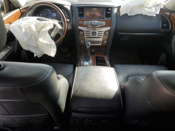 2018 Infiniti QX80 with VIN JN8AZ2NC7J9440498, listed as a Copart auction lot 44061935 with 80,904 mi miles and Salvage Title. Bid and sale history available at carsss.com. Image 8.