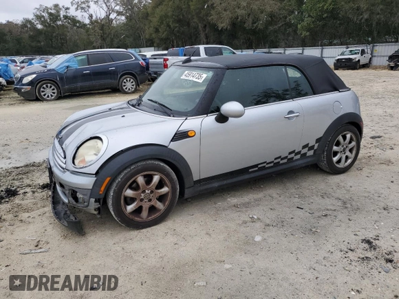 2009 MINI Convertible с VIN WMWMR33579TU95581, выставлен на аукционе Copart как лот 45914735 с пробегом 129 790 миль миль и Списание • Salvage title. История ставок и продаж доступна на DreamBid. Изображение 1.