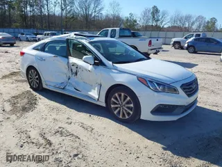 2016 Hyundai Sonata 2.4L Sport with VIN 5NPE34AF7GH406121, listed as a IAAI auction lot 41652078 with 90,445 mi miles. Bid and sale history available at carsss.com. Image 1.