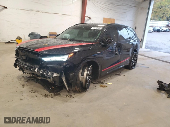 2024 Acura MDX Type S w/Advance Package with VIN 5J8YD8H85RL001335, listed as a Copart auction lot 75613164 with 13,010 mi miles and Salvage Title. Bid and sale history available at carsss.com. Image 1.