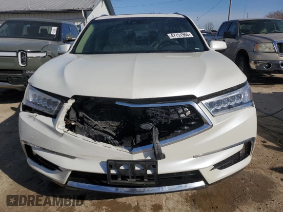 2017 Acura MDX w/Advance Pkg with VIN 5FRYD4H81HB002053, listed as a Copart auction lot 47751965 with 188,696 mi miles and Salvage Title. Bid and sale history available at carsss.com. Image 5.