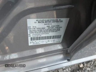 2006 Mazda 6 S Sport VE with VIN 1YVHP82D165M03312, listed as a IAAI auction lot 39201554 with 96,270 mi miles and . Bid and sale history available at carsss.com. Image 9.
