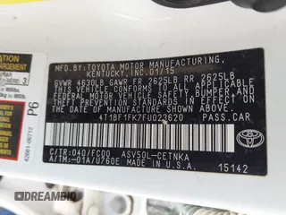 2015 Toyota Camry XLE with VIN 4T1BF1FK7FU023620, listed as a IAAI auction lot 40901262 with 122,968 mi miles. Bid and sale history available at carsss.com. Image 9.