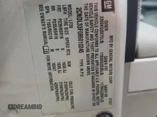 2008 Chevrolet Equinox LT z VIN 2CNDL33F086010245, wystawiony jako Copart lot #45771765 z przebiegiem 244 595 mil mil oraz Szkoda całkowita • Salvage title. Historia ofert i sprzedaży dostępna na DreamBid. Obrazek 13.