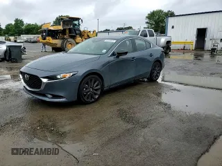 2024 Mazda 3 S Carbon Edition with VIN 3MZBPBCM8RM408560, listed as a Copart auction lot 55236975 with 8,386 mi miles and Non Repairable. Bid and sale history available at DreamBid. Image 13.