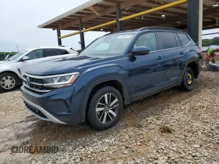 2022 Volkswagen Atlas SE with VIN 1V2DP2CA1NC509127, listed as a Copart auction lot 61633875 with 61,026 mi miles and Salvage title. Bid and sale history available at DreamBid. Image 1.