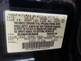 2011 Nissan Sentra SL with VIN 3N1AB6AP2BL666539, listed as a Copart auction lot 79224704 with 117,769 mi miles and Salvage Title. Bid and sale history available at DreamBid. Image 13.
