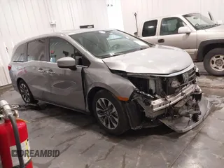 2024 Honda Odyssey EX-L with VIN 5FNRL6H6XRB050493, listed as a IAAI auction lot 41805653 with 13,001 mi miles and . Bid and sale history available at DreamBid. Image 1.