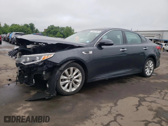 2016 Kia Optima EX with VIN 5XXGU4L34GG097552, listed as a Copart auction lot 60397645 with 78,467 mi miles and Salvage title. Bid and sale history available at DreamBid. Image 1.
