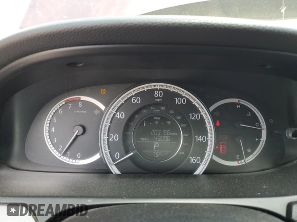 2014 Honda Accord LX with VIN 1HGCR2F37EA086670, listed as a Copart auction lot 53155125 with 203,156 mi miles and Salvage Title. Bid and sale history available at carsss.com. Image 9.