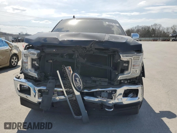 2019 Ford F-150 XL with VIN 1FTEW1E42KFC94989, listed as a Copart auction lot 48256705 with 108,120 mi miles and Salvage Title. Bid and sale history available at carsss.com. Image 5.