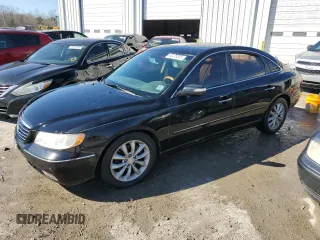 2008 Hyundai Azera Limited with VIN KMHFC46F58A291682, listed as a Copart auction lot 48475845 with 223,396 mi miles and Salvage Title. Bid and sale history available at DreamBid. Image 1.