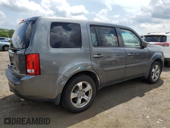 2012 Honda Pilot EX-L with VIN 5FNYF4H54CB019973, listed as a Copart auction lot 64614135 with 102,352 mi miles and Salvage title. Bid and sale history available at DreamBid. Image 3.
