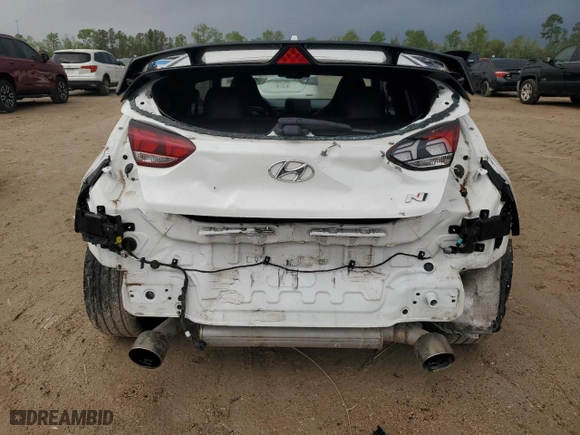 2021 Hyundai Veloster N with VIN KMHT36AH9MU011200, listed as a Copart auction lot 50986355 with 44,477 mi miles and Salvage Title. Bid and sale history available at carsss.com. Image 6.