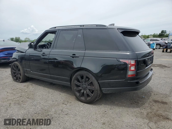 2017 Land Rover Range Rover HSE with VIN SALGS2FV9HA358168, listed as a Copart auction lot 58549255 with 140,763 mi miles and Salvage title. Bid and sale history available at DreamBid. Image 2.