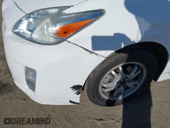 2010 Toyota Prius II with VIN JTDKN3DU3A5126169, listed as a IAAI auction lot 41605289 with 180,624 mi miles. Bid and sale history available at carsss.com. Image 20.