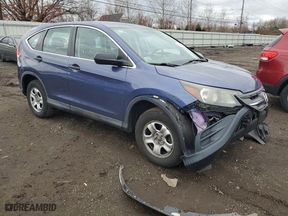 2014 Honda CR-V LX with VIN 2HKRM4H3XEH658744, listed as a Copart auction lot 52847985 with 112,238 mi miles and Salvage Title. Bid and sale history available at carsss.com. Image 4.