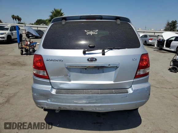 2006 Kia Sorento LX with VIN KNDJD733X65578898, listed as a Copart auction lot 60261065 with 144,087 mi miles and Salvage title. Bid and sale history available at DreamBid. Image 6.