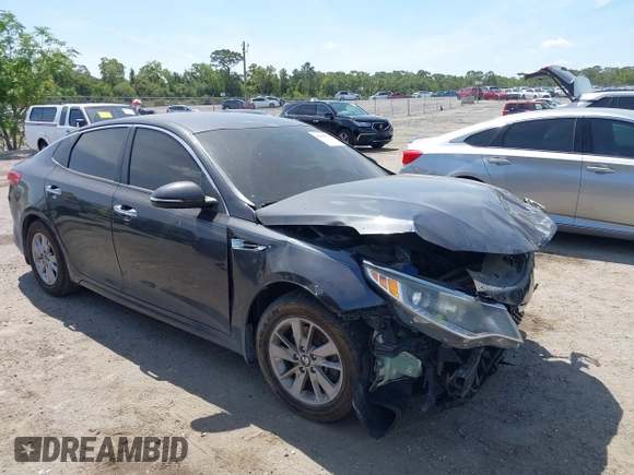 2017 Kia Optima LX with VIN 5XXGT4L30HG157122, listed as a IAAI auction lot 42084378 with 175,215 mi miles. Bid and sale history available at carsss.com. Image 1.