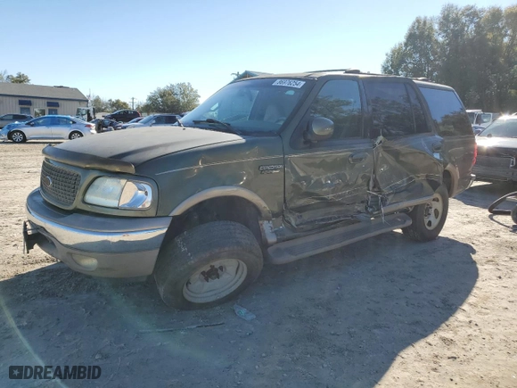 2001 Ford Expedition Eddie Bauer with VIN 1FMRU17WX1LB77470, listed as a Copart auction lot 86976254 with 0 mi miles and Non Repairable. Bid and sale history available at carsss.com. Image 1.