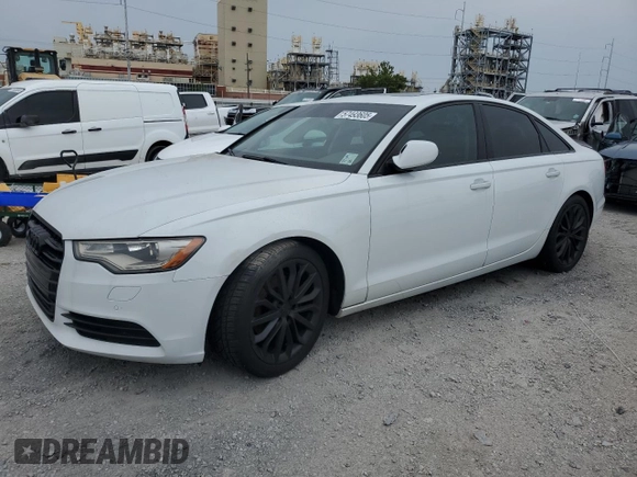 2013 Audi A6 Premium Plus with VIN WAUDFAFC0DN051723, listed as a Copart auction lot 57493605 with 74,881 mi miles and Salvage title. Bid and sale history available at DreamBid. Image 1.