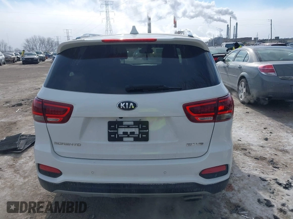 2019 Kia Sorento EX with VIN 5XYPHDA59KG464880, listed as a IAAI auction lot 41380730 with 93,817 mi miles and . Bid and sale history available at carsss.com. Image 16.