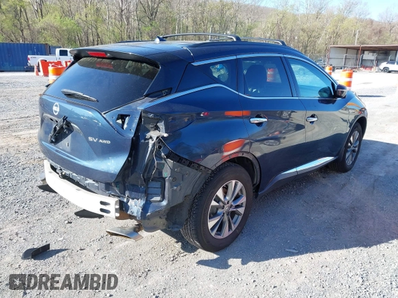 2015 Nissan Murano SV with VIN 5N1AZ2MH0FN270472, listed as a IAAI auction lot 41971525 with 167,410 mi miles. Bid and sale history available at carsss.com. Image 4.