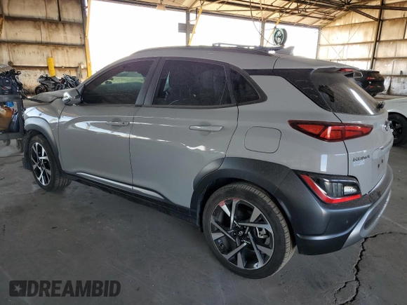 2023 Hyundai Kona Limited with VIN KM8K53A33PU010430, listed as a Copart auction lot 87010774 with 48,714 mi miles and Salvage Title. Bid and sale history available at carsss.com. Image 2.