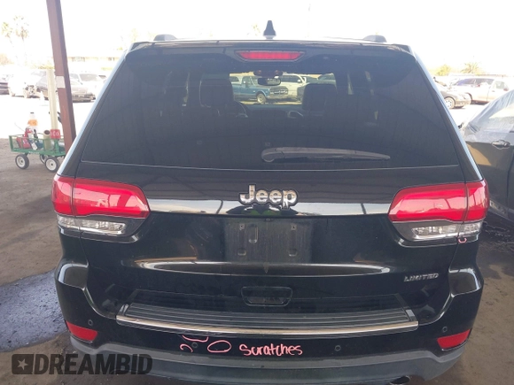 2017 Jeep Grand Cherokee Limited with VIN 1C4RJEBG0HC934116, listed as a IAAI auction lot 41633397 with 117,935 mi miles. Bid and sale history available at carsss.com. Image 17.
