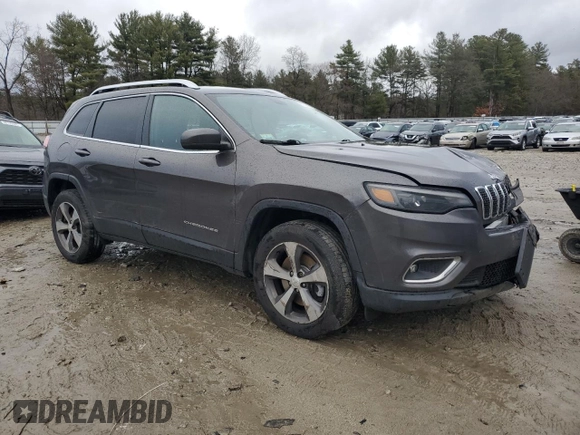2019 Jeep Cherokee Limited with VIN 1C4PJMDX6KD322633, listed as a Copart auction lot 50146875 with 62,743 mi miles and Salvage Title. Bid and sale history available at carsss.com. Image 4.
