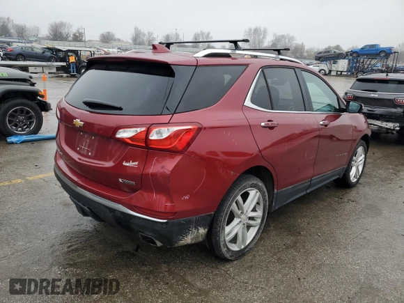 2018 Chevrolet Equinox Premier with VIN 2GNAXNEX2J6172176, listed as a Copart auction lot 44113985 with 102,754 mi miles and Salvage Title. Bid and sale history available at carsss.com. Image 3.
