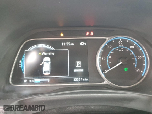 2022 Nissan LEAF SV Plus with VIN 1N4BZ1CV9NC562518, listed as a Copart auction lot 44903875 with 33,371 mi miles and Salvage Title. Bid and sale history available at DreamBid. Image 9.