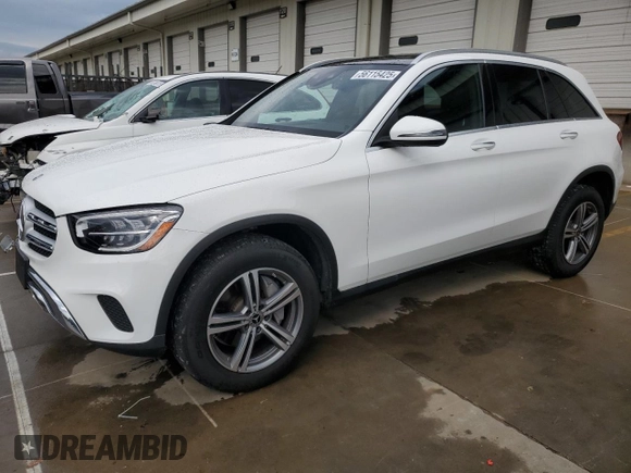 2020 Mercedes-Benz GLC 300 with VIN WDC0G8EB5LF694586, listed as a Copart auction lot 56115425 with 49,309 mi miles and Salvage title. Bid and sale history available at DreamBid. Image 1.