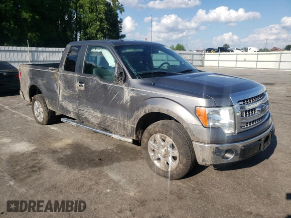 2013 Ford F-150 XL with VIN 1FTEX1CM5DFC69460, listed as a Copart auction lot 57601805 with 81,338 mi miles and Salvage title. Bid and sale history available at DreamBid. Image 4.