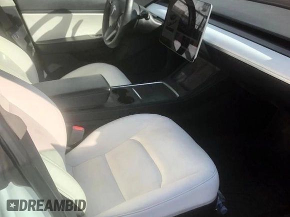 2021 Tesla Model 3 Standard Range Plus with VIN 5YJ3E1EA2MF854372, listed as a Copart auction lot 56435825 with 44,637 mi miles and Salvage Title. Bid and sale history available at DreamBid. Image 5.