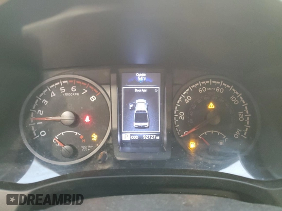2020 Toyota Tacoma SR with VIN 5TFRX5GN5LX166219, listed as a Copart auction lot 48526935 with 92,727 mi miles and Salvage Title. Bid and sale history available at DreamBid. Image 9.