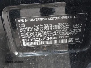2018 BMW X1 xDrive28i z VIN WBXHT3C35J5L34646, wystawiony jako IAAI lot #41725131 z przebiegiem 81 983 mil mil oraz . Historia ofert i sprzedaży dostępna na DreamBid. Obrazek 9.