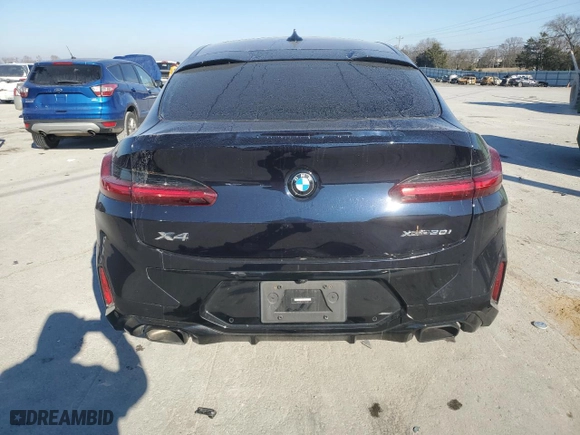 2023 BMW X4 xDrive30i with VIN 5UX33DT00P9P82327, listed as a Copart auction lot 41429775 with NaN miles and Salvage Title. Bid and sale history available at carsss.com. Image 6.
