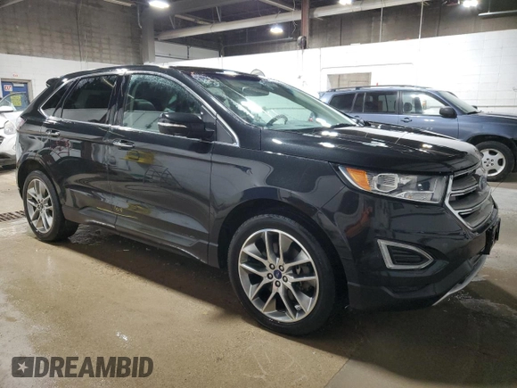 2015 Ford Edge Titanium with VIN 2FMTK4K85FBB92262, listed as a Copart auction lot 46539905 with 110,973 mi miles and Salvage Title. Bid and sale history available at carsss.com. Image 4.
