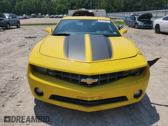 2012 Chevrolet Camaro 1LT with VIN 2G1FF1E32C9112691, listed as a Copart auction lot 62746385 with 127,607 mi miles and Salvage title. Bid and sale history available at DreamBid. Image 5.
