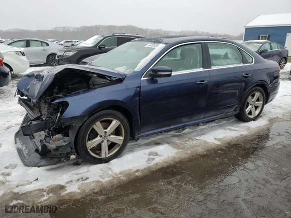 2013 Volkswagen Passat SE with VIN 1VWBP7A39DC131208, listed as a Copart auction lot 44503665 with 94,163 mi miles and Clean Title. Bid and sale history available at carsss.com. Image 1.