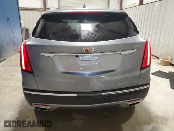 2025 Cadillac XT5 FWD Premium Luxury with VIN 1GYKNCRS7SZ121276, listed as a Copart auction lot 53470215 with 9,415 mi miles and Clean Title. Bid and sale history available at carsss.com. Image 6.