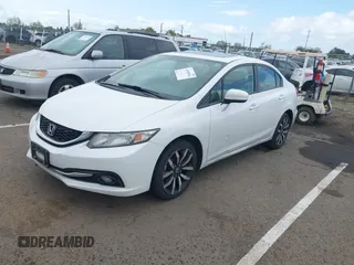 2015 Honda Civic Sedan EX-L with VIN 19XFB2F90FE253261, listed as a IAAI auction lot 41905962 with 146,441 mi miles. Bid and sale history available at carsss.com. Image 2.