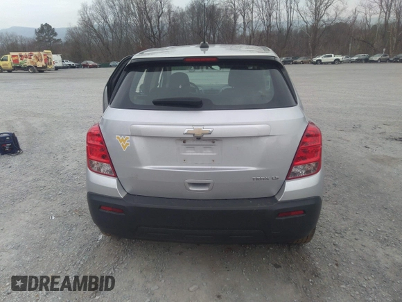 2016 Chevrolet Trax LS with VIN 3GNCJKSB1GL254664, listed as a IAAI auction lot 41196076 with 153,205 mi miles. Bid and sale history available at carsss.com. Image 16.