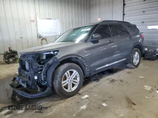 2024 Ford Explorer XLT with VIN 1FMSK8DH7RGA01857, listed as a Copart auction lot 46520615 with 0 mi miles and Salvage Title. Bid and sale history available at carsss.com. Image 1.