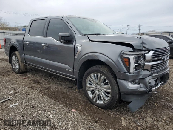 2024 Ford F-150 with VIN 1FTFW7LD8RFB79270, listed as a Copart auction lot 51674575 with 6,413 mi miles and Salvage title. Bid and sale history available at DreamBid. Image 4.