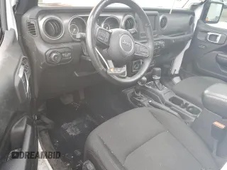 2022 Jeep Wrangler Unlimited Sport with VIN 1C4HJXDG8NW139975, listed as a Copart auction lot 43939515 with 59,812 mi miles and Salvage Title. Bid and sale history available at DreamBid. Image 8.