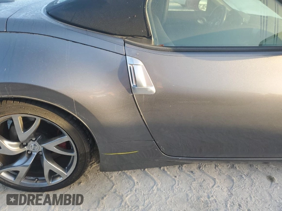 2014 Nissan 370Z Touring with VIN JN1AZ4FH4EM620092, listed as a Copart auction lot 77439254 with 38,662 mi miles and Salvage Title. Bid and sale history available at DreamBid. Image 12.