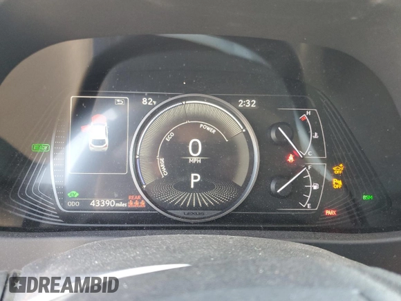 2019 Lexus UX 250h с VIN JTHU9JBHXK2017345, выставлен на аукционе Copart как лот 58538445 с пробегом 43 390 миль миль и Списание • Salvage title. История ставок и продаж доступна на DreamBid. Изображение 9.