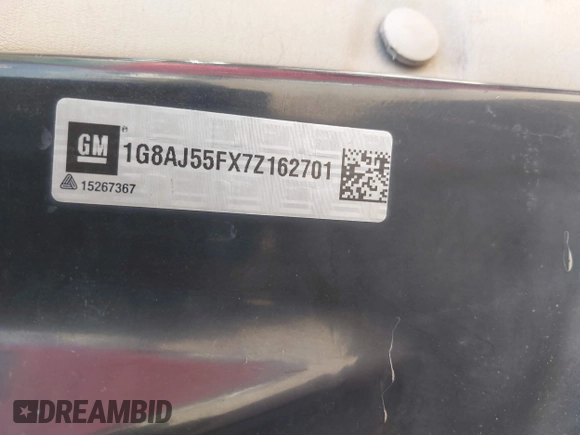 2007 Saturn ION ION 2 z VIN 1G8AJ55FX7Z162701, wystawiony jako IAAI lot #42213172 z przebiegiem 197 017 mil mil oraz . Historia ofert i sprzedaży dostępna na DreamBid. Obrazek 9.